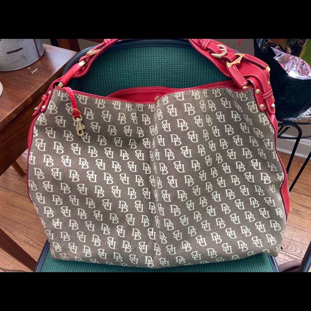 DOONEY& BOURKE XL Tote Brown signature canvass